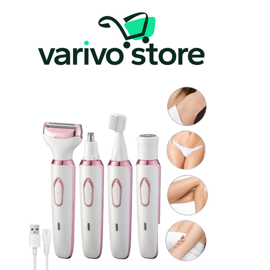 4 in 1 Electric Lady Shaver Body Hair Removal Epilator Painless Cordless Trimmer Razor Gifts for Women Home Appliances
