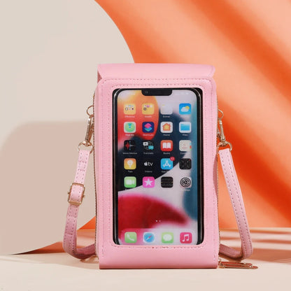 Women Bags Soft Leather Wallets Touch Screen Cell Phone Purse Crossbody Shoulder Strap HandbagFor Female Cheap Womens Bags