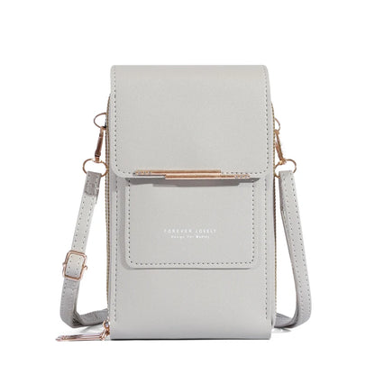 Women Bags Soft Leather Wallets Touch Screen Cell Phone Purse Crossbody Shoulder Strap HandbagFor Female Cheap Womens Bags