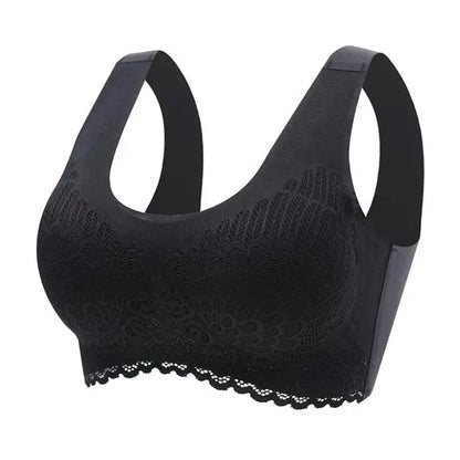 Latex 4.0 Graceful Anti-saggy Breathable Lace Large Size Bra