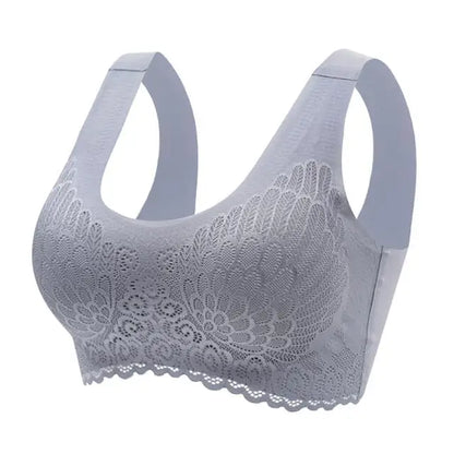 Latex 4.0 Graceful Anti-saggy Breathable Lace Large Size Bra
