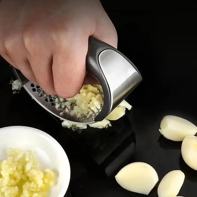Stainless Steel Garlic Crusher