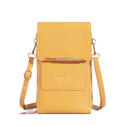 Women Bags Soft Leather Wallets Touch Screen Cell Phone Purse Crossbody Shoulder Strap HandbagFor Female Cheap Womens Bags