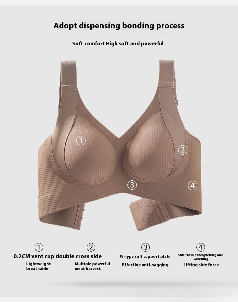 🔥Buy 1 Get 3 Packs - Women's Ribbed Push Up Adjustable Wireless Bra