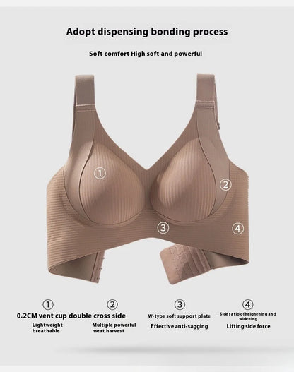 🔥Buy 1 Get 3 Packs - Women's Ribbed Push Up Adjustable Wireless Bra